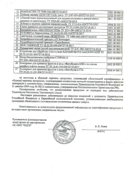 Побелка лечебная Доктор Сад 1 кг