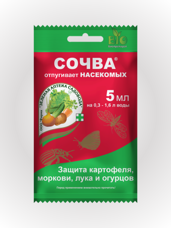 Средство для отпугивания вредителей жидкий дым Сочва 5 мл в ампуле
