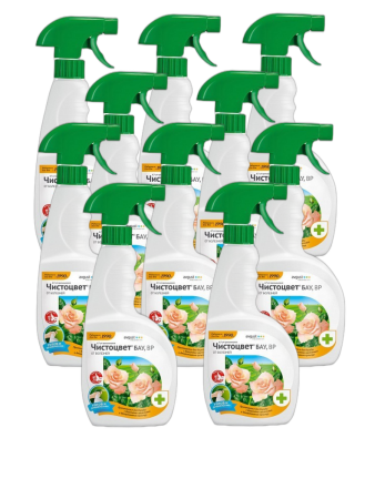 Спрей Чистоцвет БАУ от серой гнили, пятнистости, мучнистой росы 700 мл, 10 шт