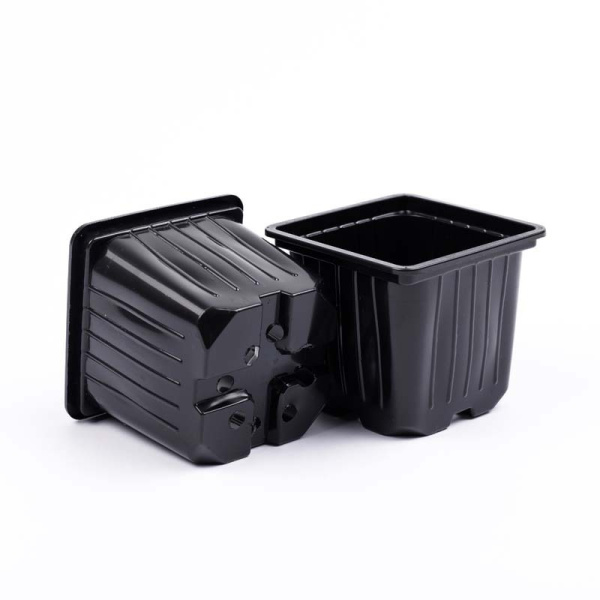 Горшок для рассады 0,4 л 9х9х8 см, черный 20 шт