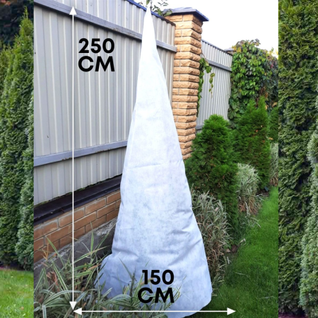 Зимнее укрытие с УФ Зимний Домик для туй 1,5 х 2,5 м, 2 шт