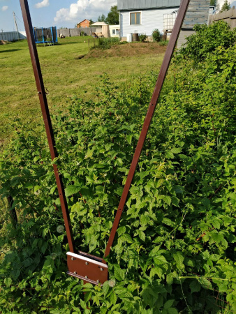 Подвижная шпалера для малины Веер Коричневая комплект из 2 шт PEKGDSM МС-Про