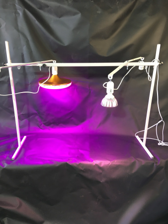 Подставка под фитолампы Светец металлическая раздвижная от 70 см до 125 см МС-Про