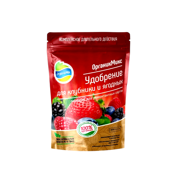 Удобрение для клубники и ягодных 200 г Органик Микс Удобрение для клубники и ягодных 200 г Органик Микс