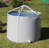 Складная ёмкость для воды из ПВХ EKUD на 1000 л с каркасом и крышкой