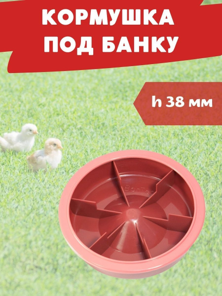 Кормушка для кур бункерная под стеклянную банку БКС-1