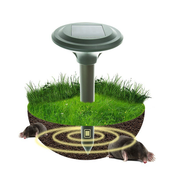 Ультразвуковой отпугиватель кротов на солнечной батарее R30 REXANT