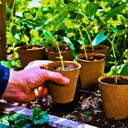 Торфяной горшок Крепыш круглый 80х80 Фаско 20 шт