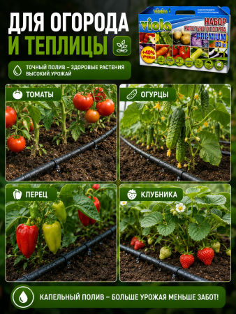 Набор капельного полива VIOLA 80 м