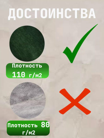 Приствольный круг Покров для деревьев и кустов с УФ стабилизатором зеленый 110 г/м2, 80 см, 3 шт Благодатное Земледелие