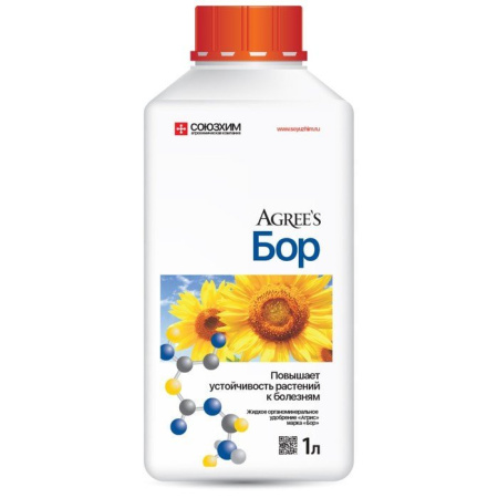 Удобрение хелатное Agree's Бор для стимуляции роста и питания 1 л