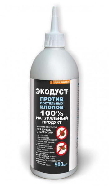 ГЕРА ЭКОДУСТ против постельных клопов 500 мл