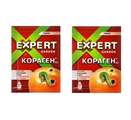 Кораген Томат 2 мл Против хлопковой совки и других вредителей, 2 шт