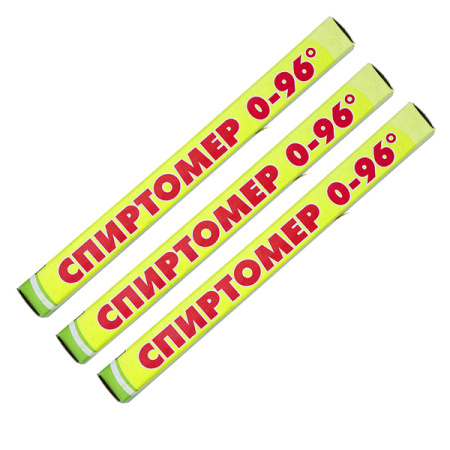 Спиртомер от 0% до 96%, 3 шт