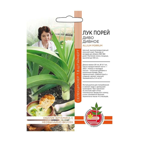 Семена Лук порей Диво дивное Селекционер Штайнерт Т Уральский дачник