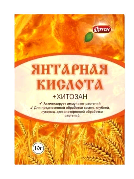 Янтарная кислота + Хитозан, 5 шт по 10 г Янтарная кислота + Хитозан, 5 шт по 10 г