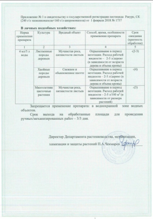 Ракурс Август от болезней хвойных растений 48 мл