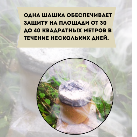 Дымовая шашка инсектицидная для обработки теплиц фумигатор 3 шт Благодатное земледелие