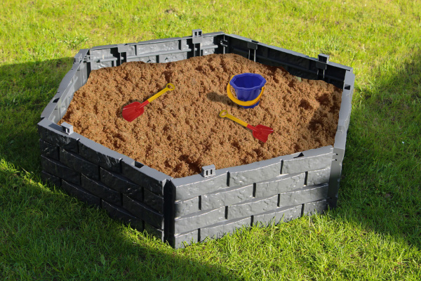 Универсальный садовый конструктор, 4 шт, длина 180 см, высота 20 см, графит