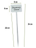 Указатель садовода №3 6x9 см, ножка 30 см пластиковый, 50 шт