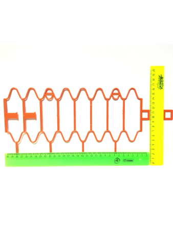 Подставка опора Заборчик для растений и клубники оранжевая, 10 шт