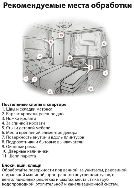 Порошок GEKTOR против постельных клопов 1000 гр