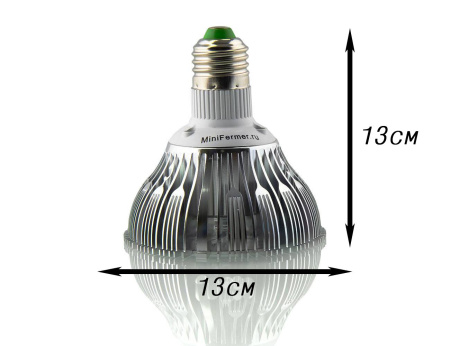 Фитолампа светодиодная Е27 25W Биколор Комфорт