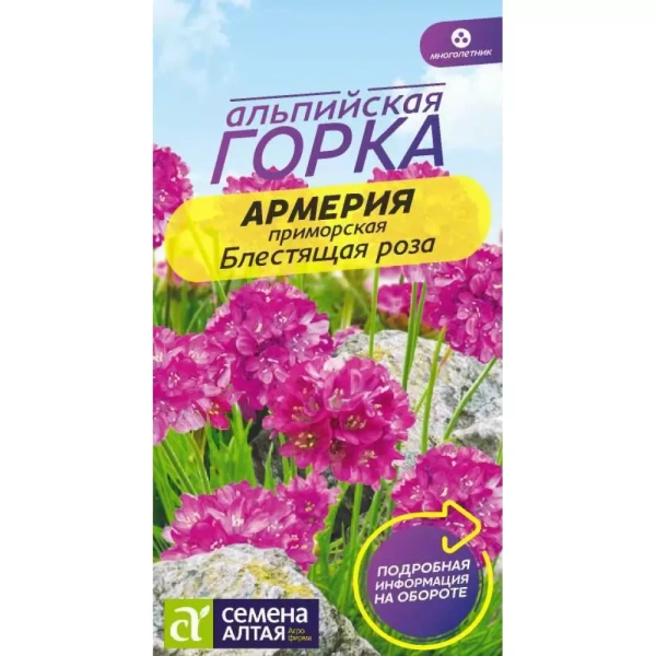 Семена Армерия Блестящая роза приморская 0,03 гр Семена Алтая