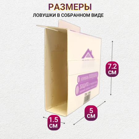 Argus Клеевая ловушка от пищевой моли, тараканов, муравьев, мокриц, пауков, 1 уп по 6 шт