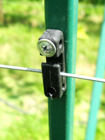 Зажимы для троса к столбам черные 20 шт Благодатное земледелие