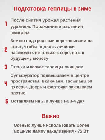 Сульфуратор ПС 1 Гвоздика