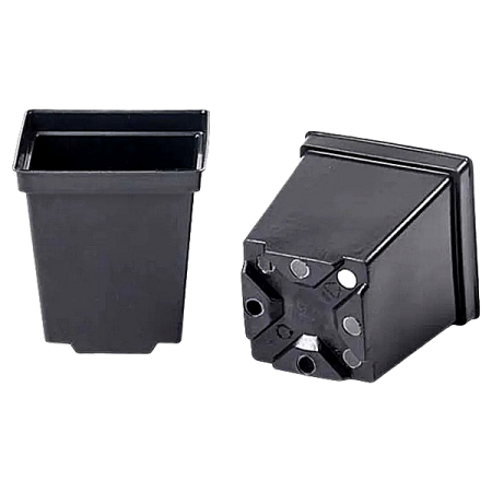 Горшок для рассады 0,5 л 9х9х10 см черный, форм 30 шт