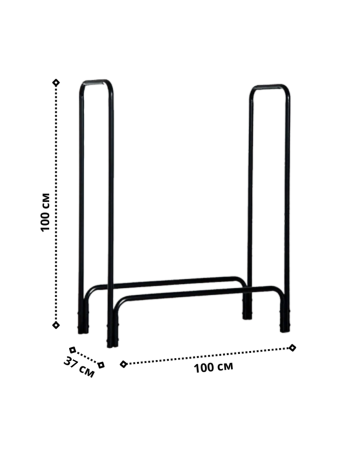 Дровница металлическая Наколок для улицы, дома, бани МС-Про