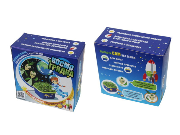 Набор для проведения опытов пластмассовый для детей старше 5 лет: детский проращиватель КОСМОГРЯДКA