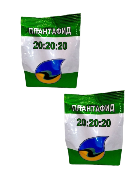 Удобрение Плантафид 20-20-20 для сбалансированного питания растений 1 кг 2 шт