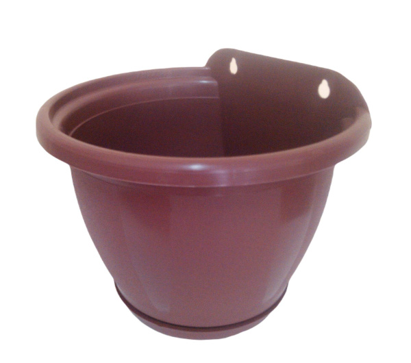 Кашпо для цветов Наташа 1,5 л настенное пластиковое