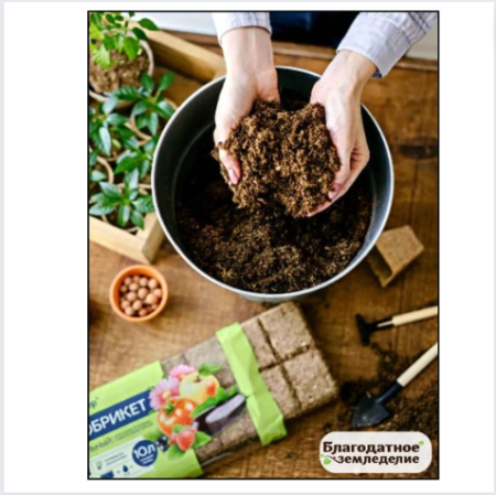 Почвобрикет Цветочный сад БиоМастер, 2 шт по 10 л
