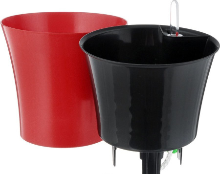 Горшок с автополивом Комфорт 2,5 л ПИ-24-7ТХ d-18 h-17 см Красный