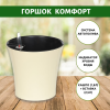 Горшок с автополивом Комфорт 2,5 л ПИ-24-8ТХ d-18 h-17 см Бежевый