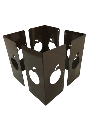 Уголок для грядки высокий 25 см Яблоко коричневый комплект из 4 шт МС-Про