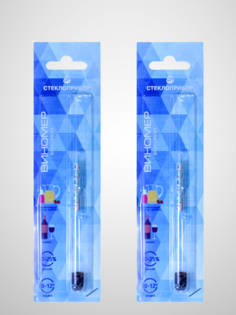 Виномер сахаромер бытовой спиртометр для самогона вина 2 шт