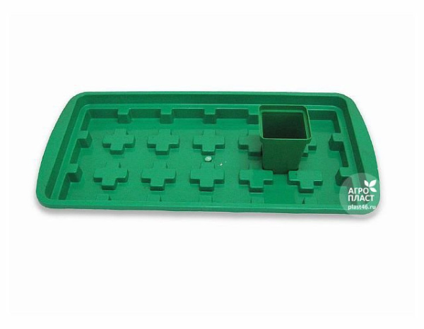 Набор для рассады 18 стаканчиков по 150 мл с поддоном Урожай-18 мини Набор для рассады 18 стаканчиков по 150 мл с поддоном Урожай-18 мини