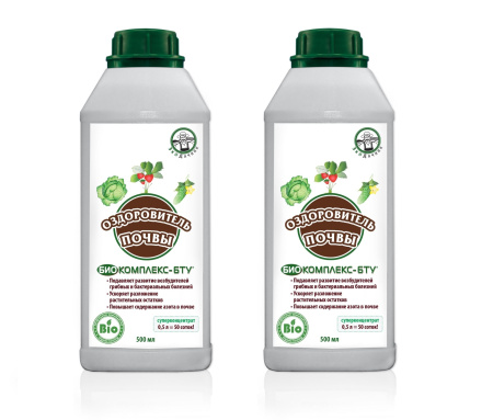 Биопрепарат Биокомплекс-БТУ оздоровитель почвы ЭкоДачник 0,5 л, 2 шт