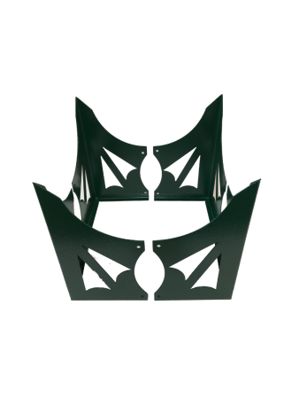 Уголок для грядки Стрела конус зеленый комплект из 4 шт МС-Про