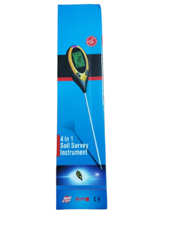 Измеритель 4 в 1 влажности, кислотности, освещенности и температуры почвы