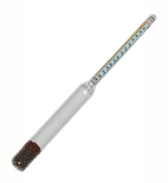 Ареометр-солемер бытовой деления кратны 2 для поваренной соли