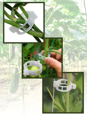 Клипсы садовые для подвязки растений 23 мм белые 100шт Благодатное земледелие (Товары, которые скоро пропадут из магазина)