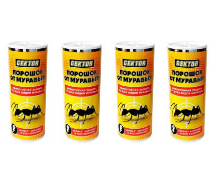 GEKTOR порошок от муравьев 300 гр, 4 шт