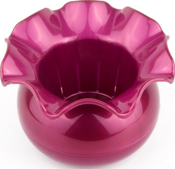 Горшок Аленький цветочек 0,3 л ПИ-20-2ТХ красный перламутр