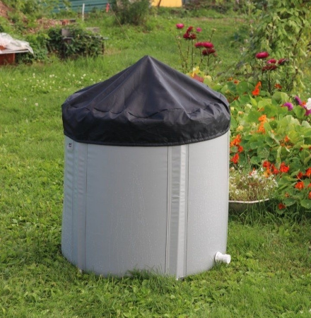 Складная ёмкость для воды из ПВХ EKUD на 1000 л с каркасом и крышкой